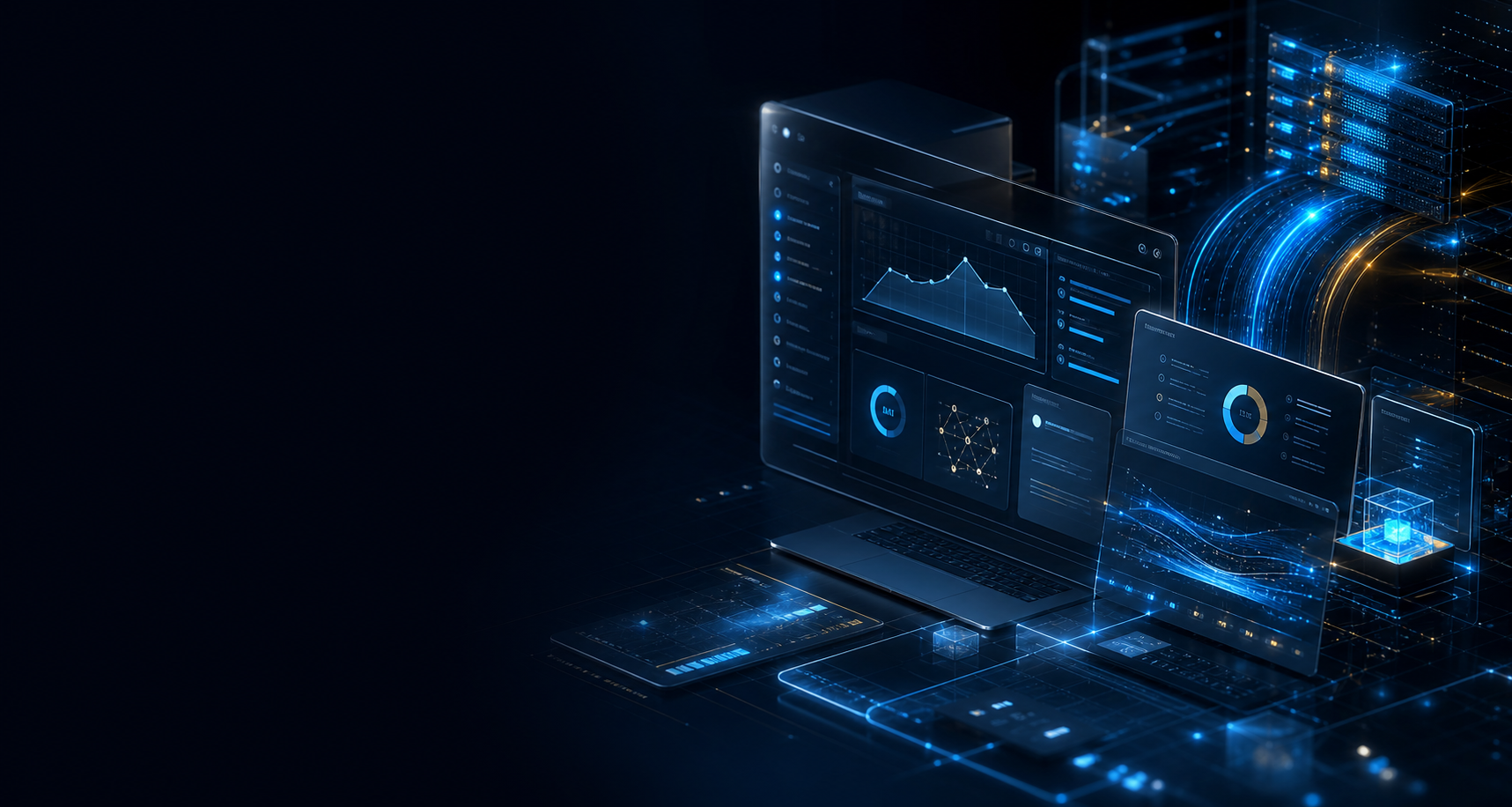 Premium custom software dashboard and digital systems interface